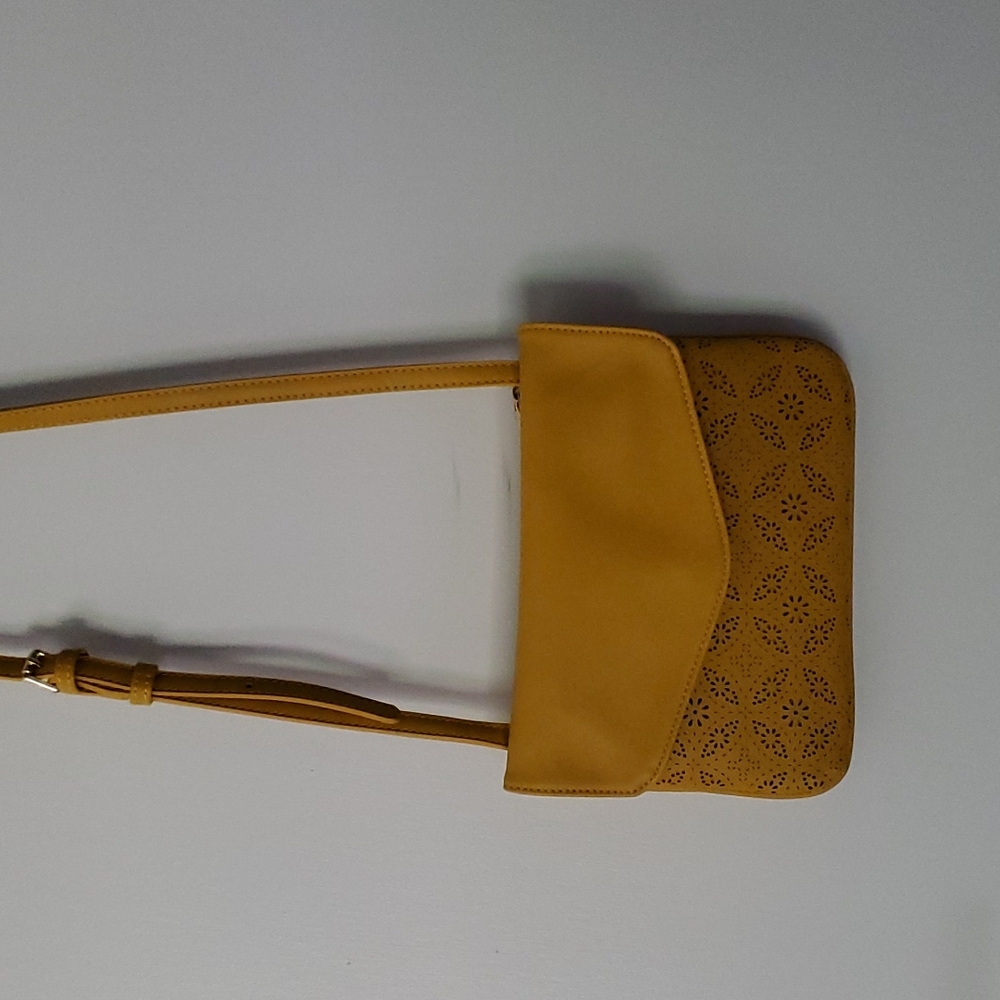 Moda Luxe yellow cross-body bag. New without tags.